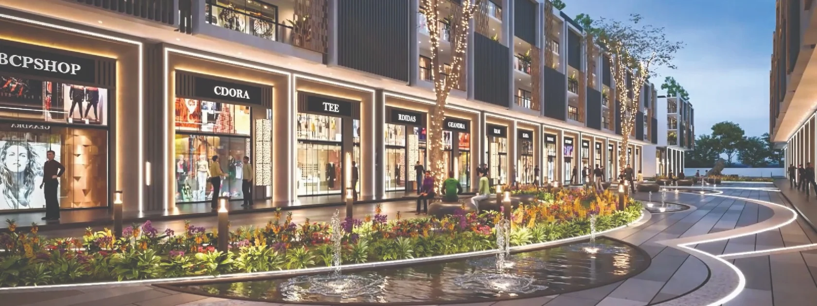 India WorldMart modern facade and landscaping
